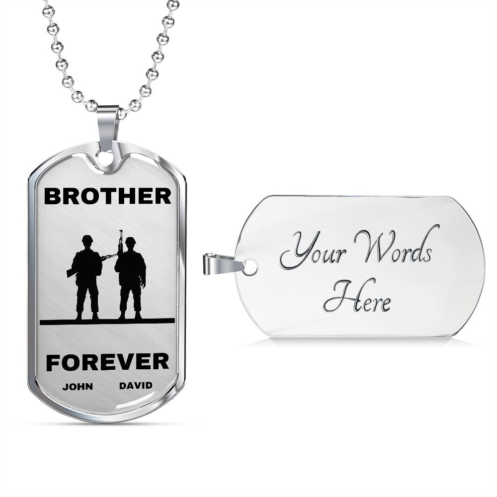 BROTHER FOREVER DOG TAG
