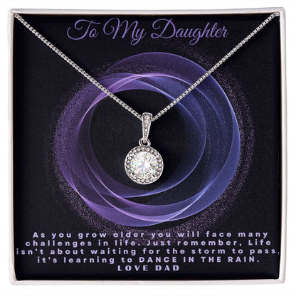 To My Daughter Eternal Hope Necklace Love Dad