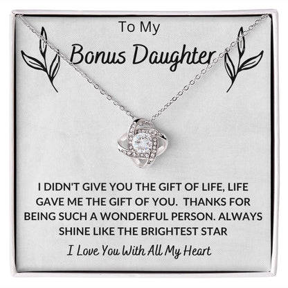 Bonus Daughter Love Knot Necklace
