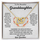 To My Granddaughter Love Grandma Interlocking Hearts Necklace